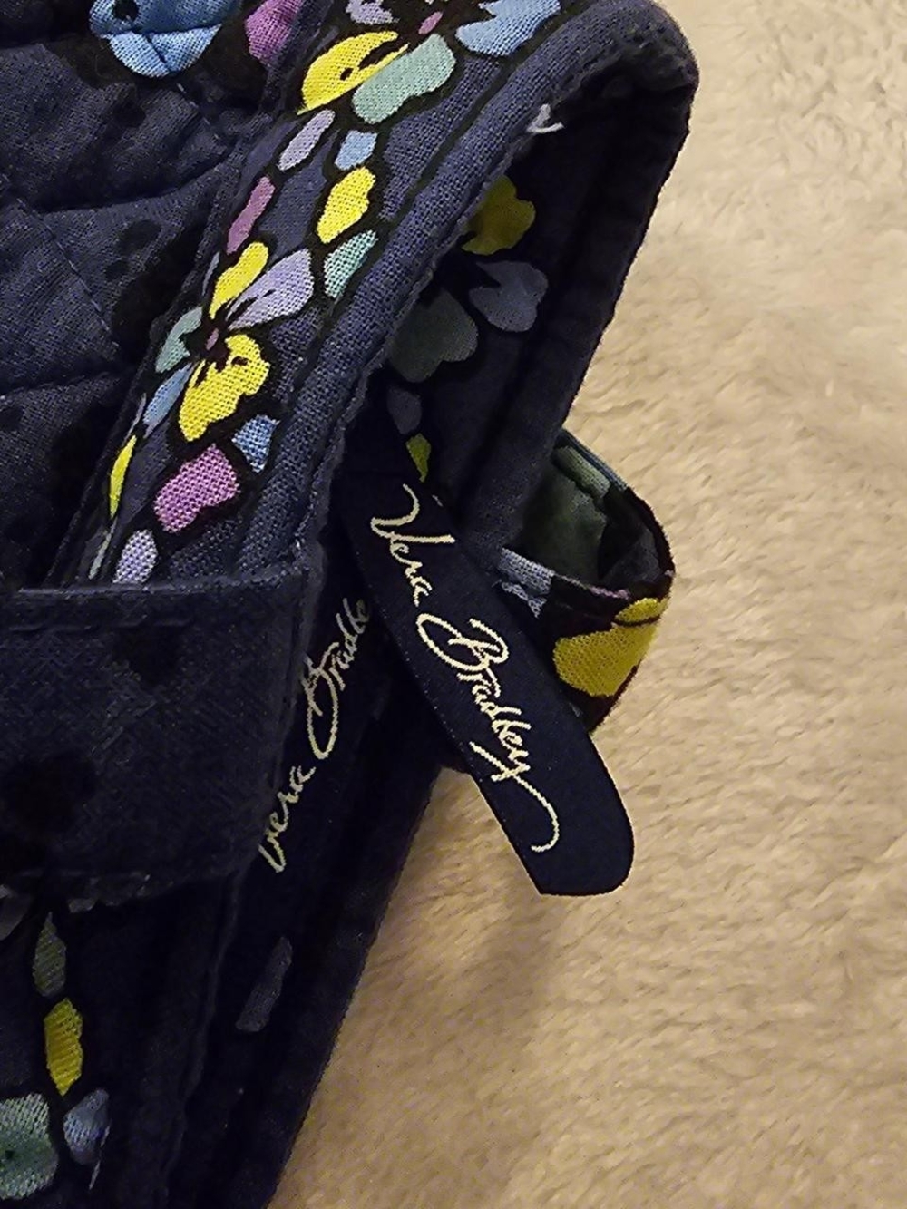 Quilted Floral Vera Bradley Tote Bag - Picture 6 of 6